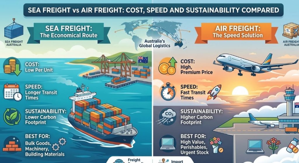 Sea Freight Versus Air Freight